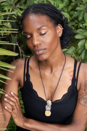 In Golden Solitude Necklace