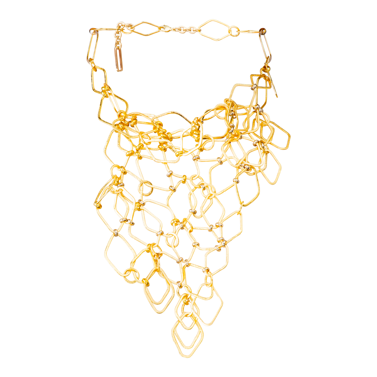 Abstract Link Net Necklace
