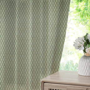 Traditional Design Thick Linen Pleated Curtain - Tarz