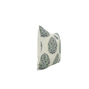Unique Hand Made Block Printed Viscose Linen Pillow Cover- Kumud