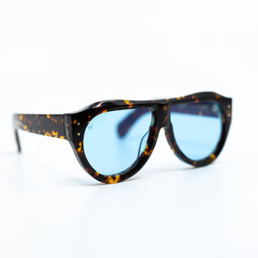 Otto Sunglasses with Tortoise Frame & Light Blue Lens | Taxxon X Cruzada Special Edition