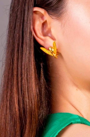 Aretes Topos Hormiga Dorada