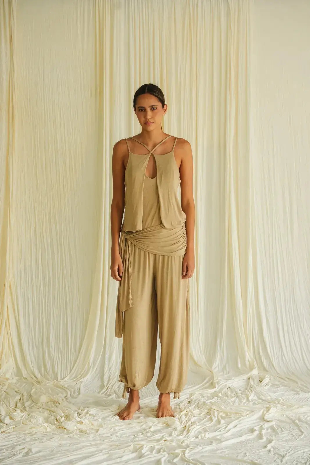 Notice Balloon Pant in Camel