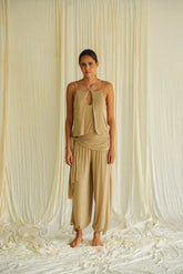 Notice Balloon Pant in Camel