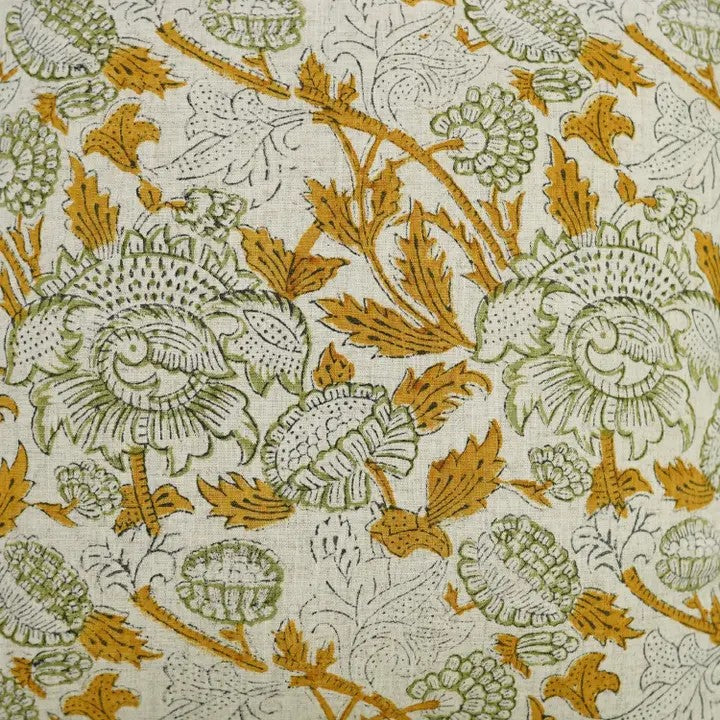 Unique Hand Block Print Viscose Linen Pillow Cover- Aakash