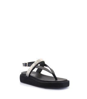 Stylish Eco-Friendly Black Platform Sandals Tury