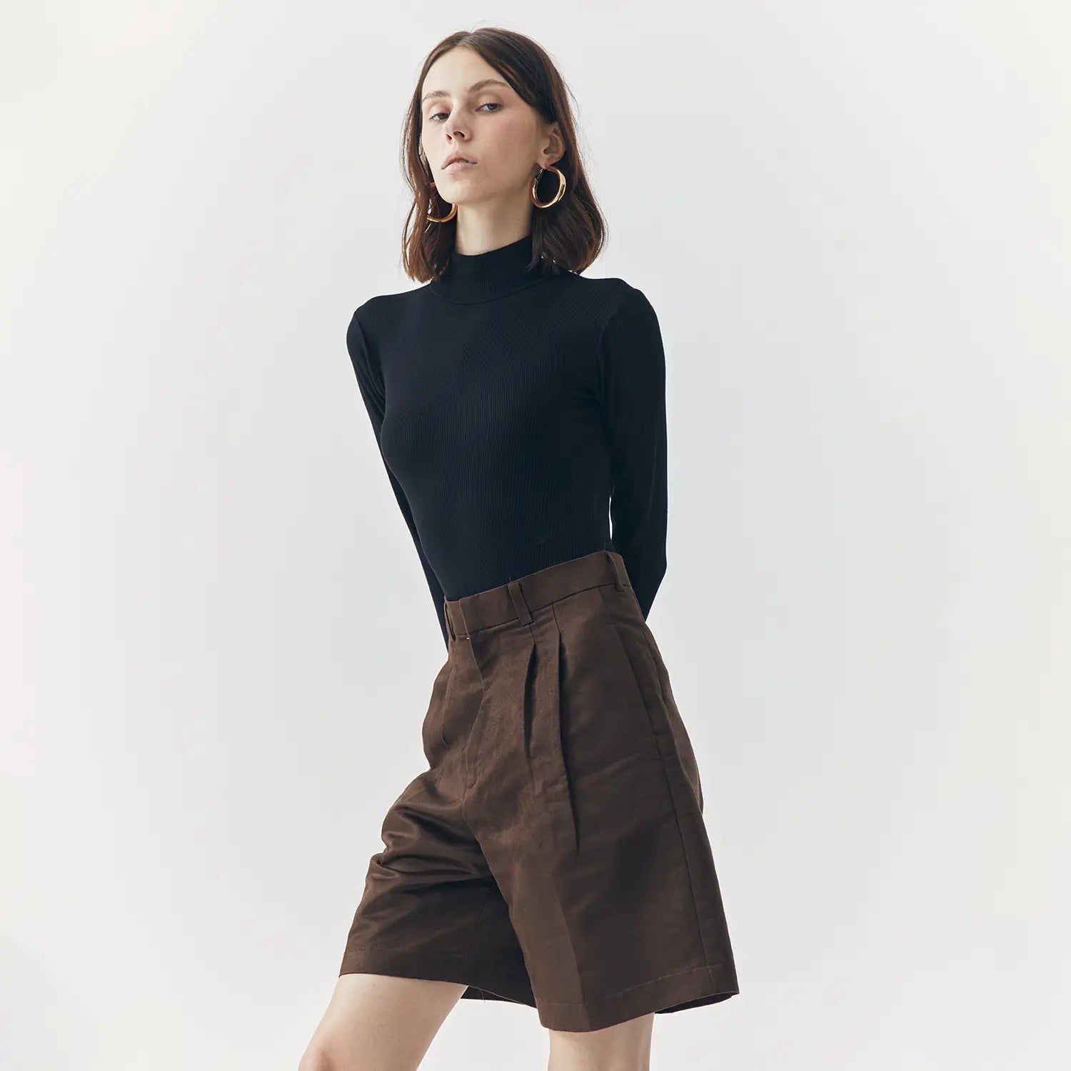 Jett Suede Bermuda Shorts Pants