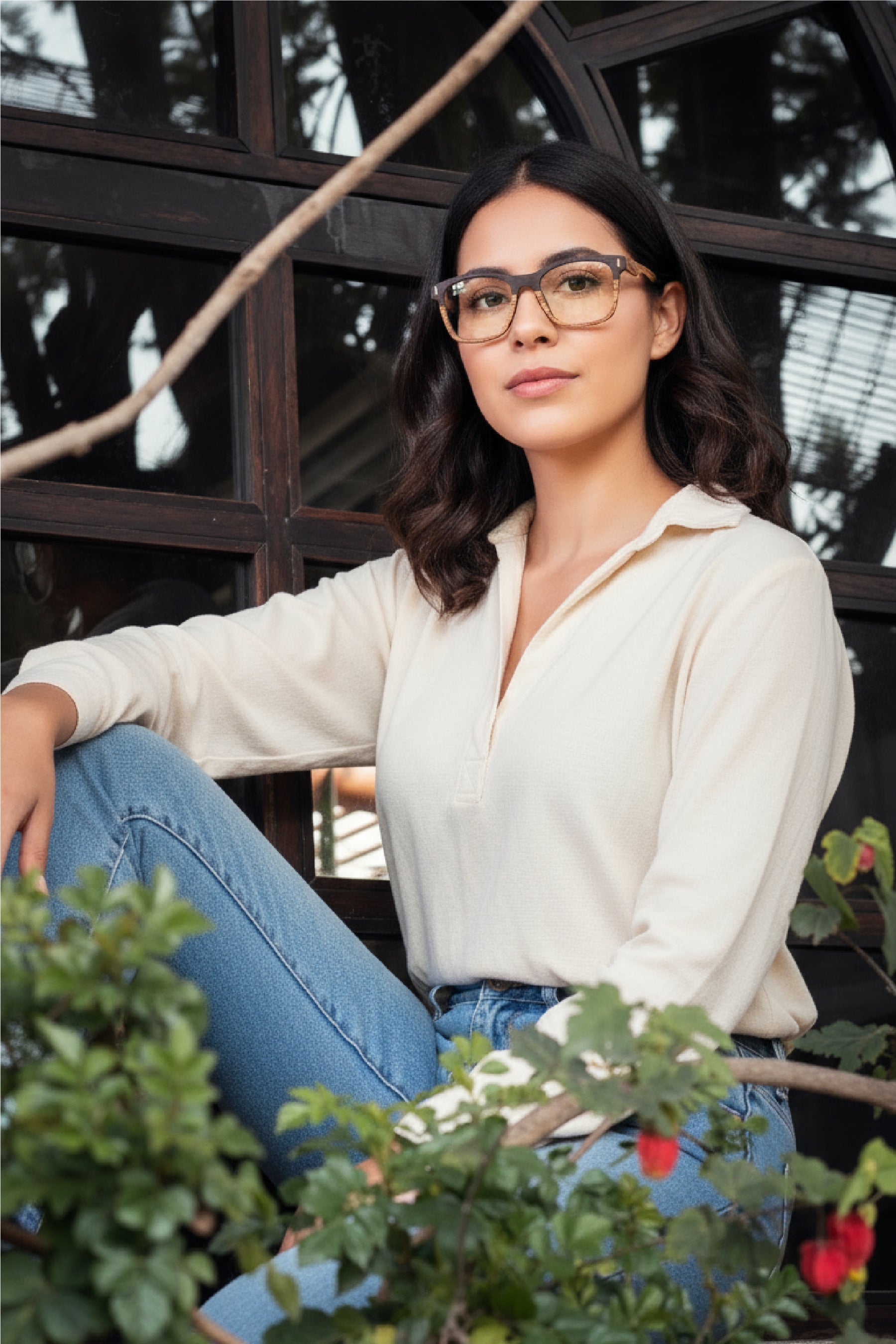 Zebra & Ebony Eyewear Frame - INTI