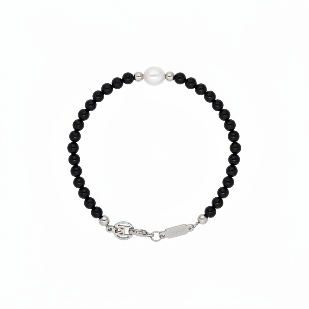Onyx Pearl Bracelet
