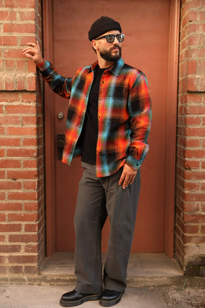 Burst Flannel Shirt Jacket