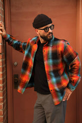 Burst Flannel Shirt Jacket