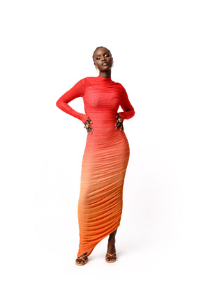SELENE RUCHED MAXI DRESS