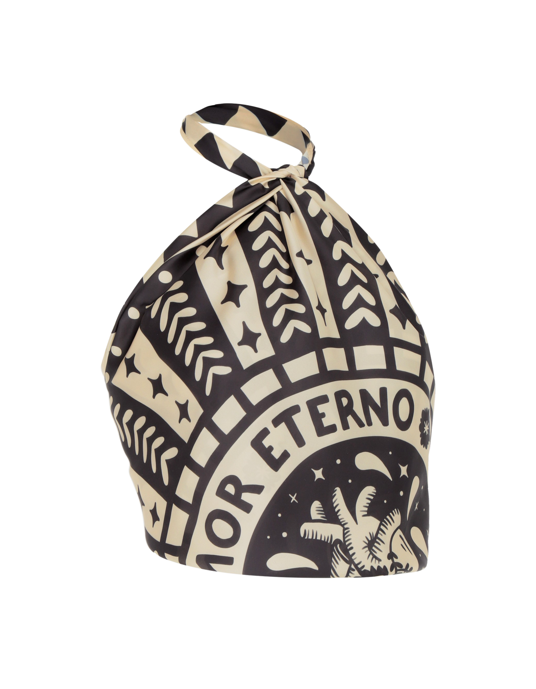 Scarf - Sarong  "Amor Eterno" B&W