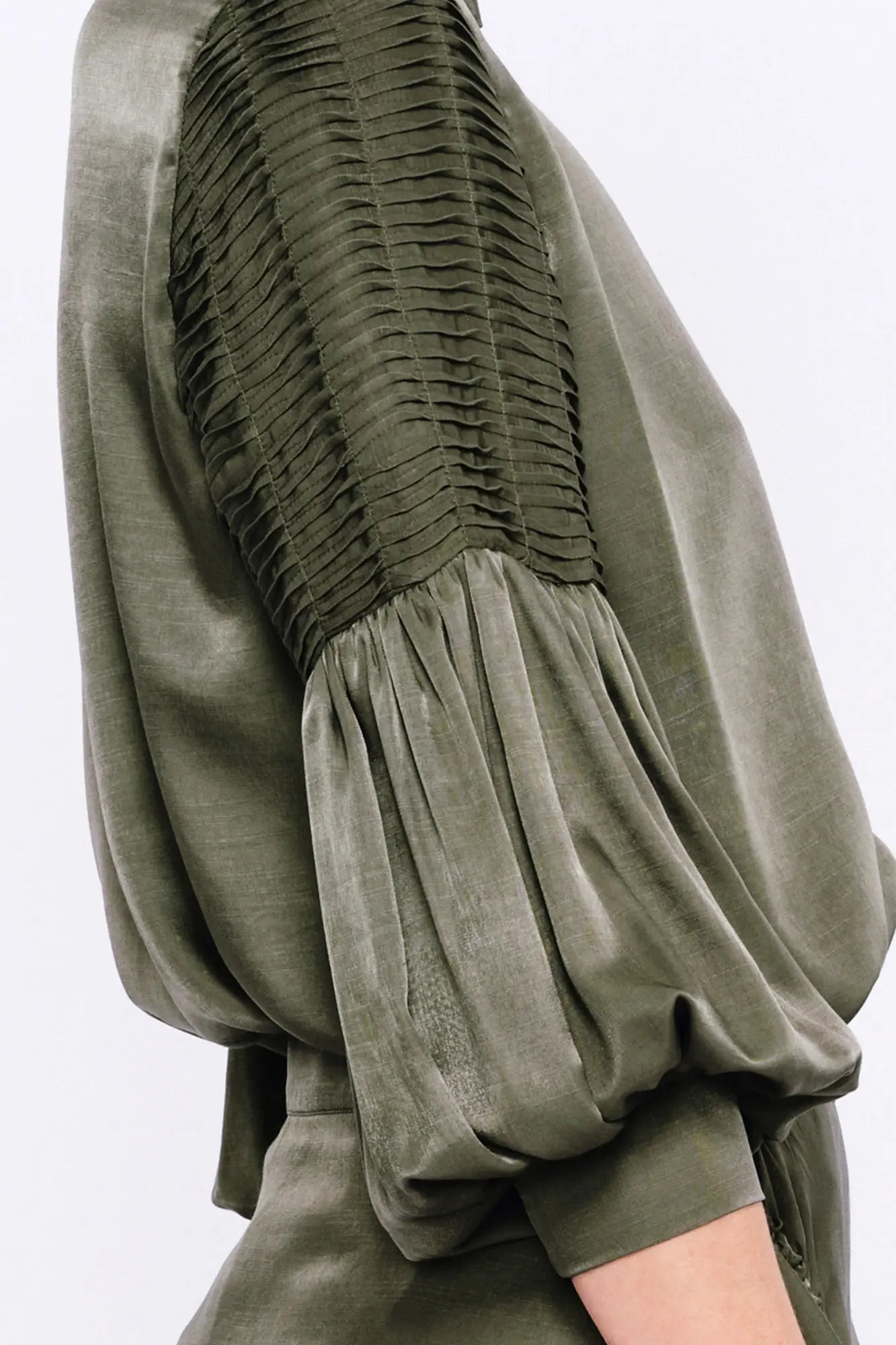 Tilsa Artisan Detail Blouse | Olive