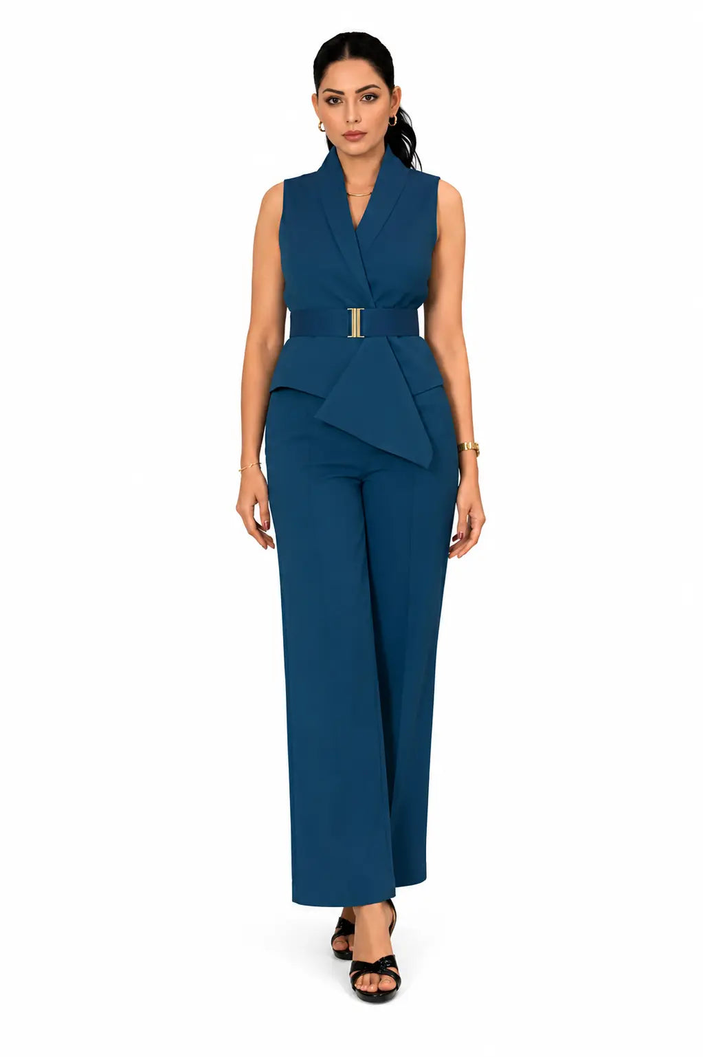 Teal Waist Coat & Trouser