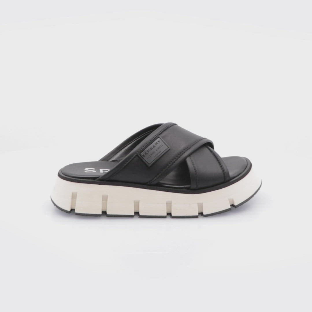 Stylish Black Platform Sandals Drake