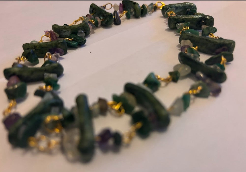Sicilia Ceramic & Semi-precious Choker