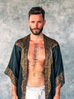 The Warrior Unisex - Luxury Silk Robe