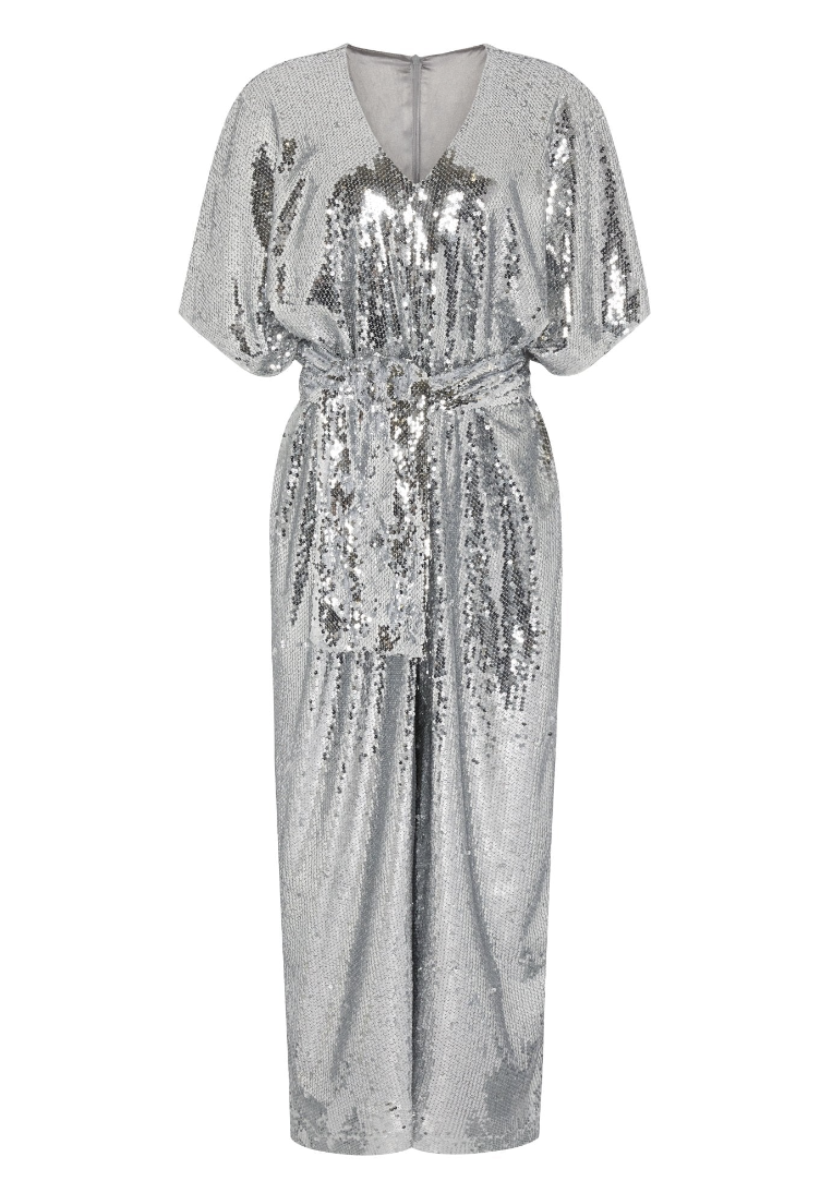 Wide Leg Sequin Palazzo Jumpsuit