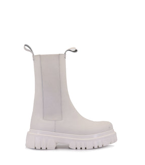 Chic White Chelsea Booties Paran