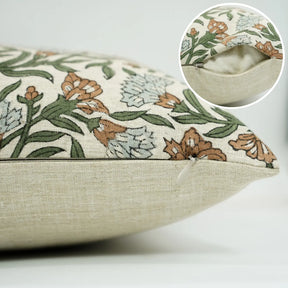 Thorny Stems  Handmade Block Printed Pillow Cover
