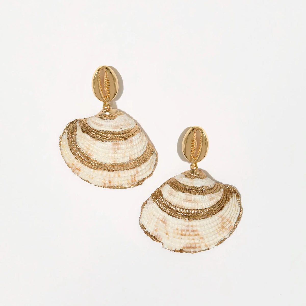 Shell Crown Earrings