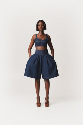 Denim Pinstripe Shani Pants