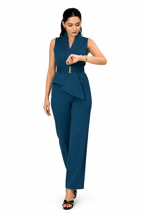 Teal Waist Coat & Trouser
