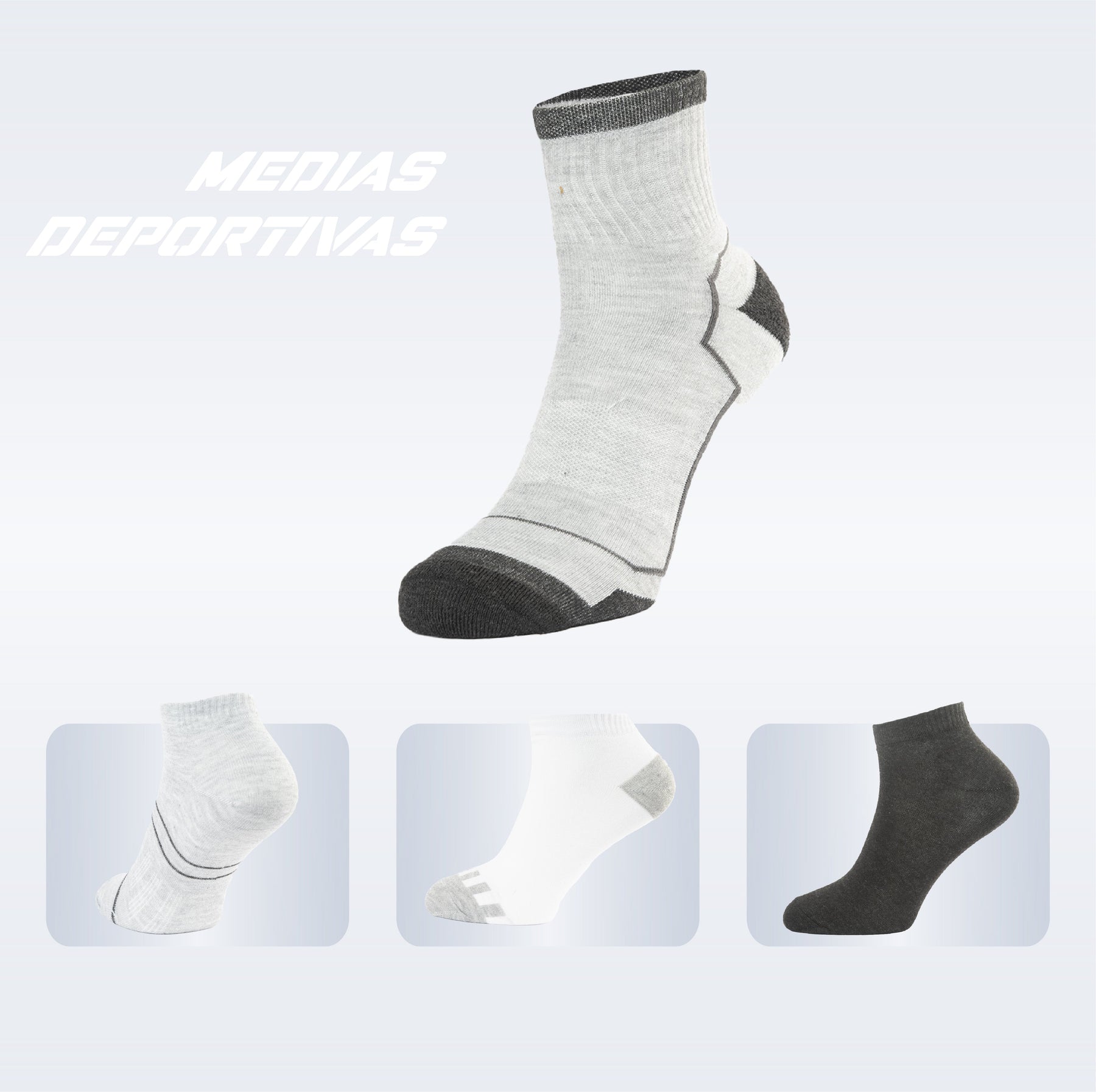 PACK DE 3 MEDIA TOBILLERA