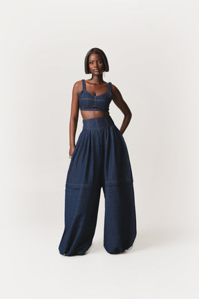 Denim Pinstripe SHANI Pants