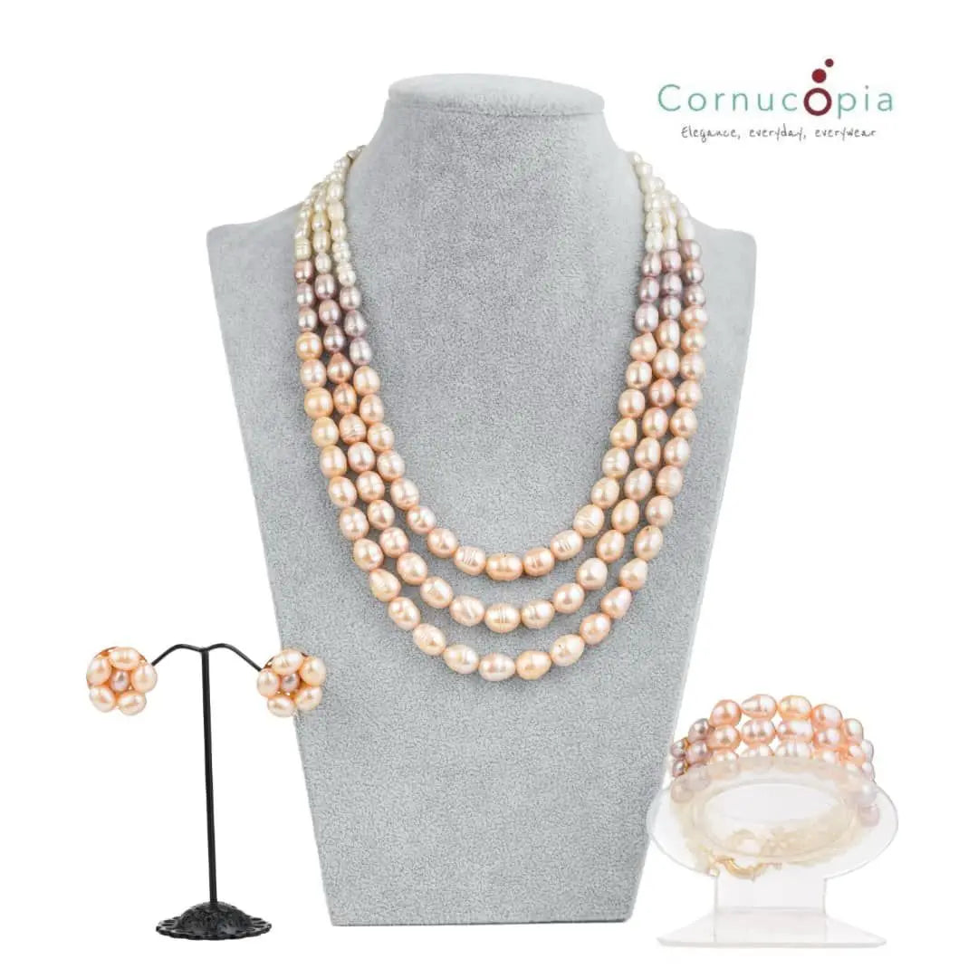 Classic Pearl Necklace Set