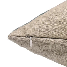 Classic Block Printed Thick Linen Cushion Cover - Badshah