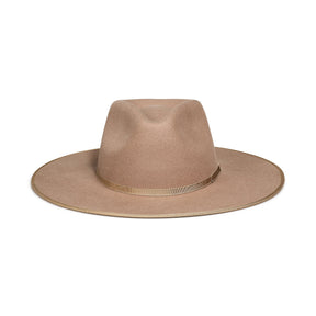 FLAT BRIM HAT - TAN
