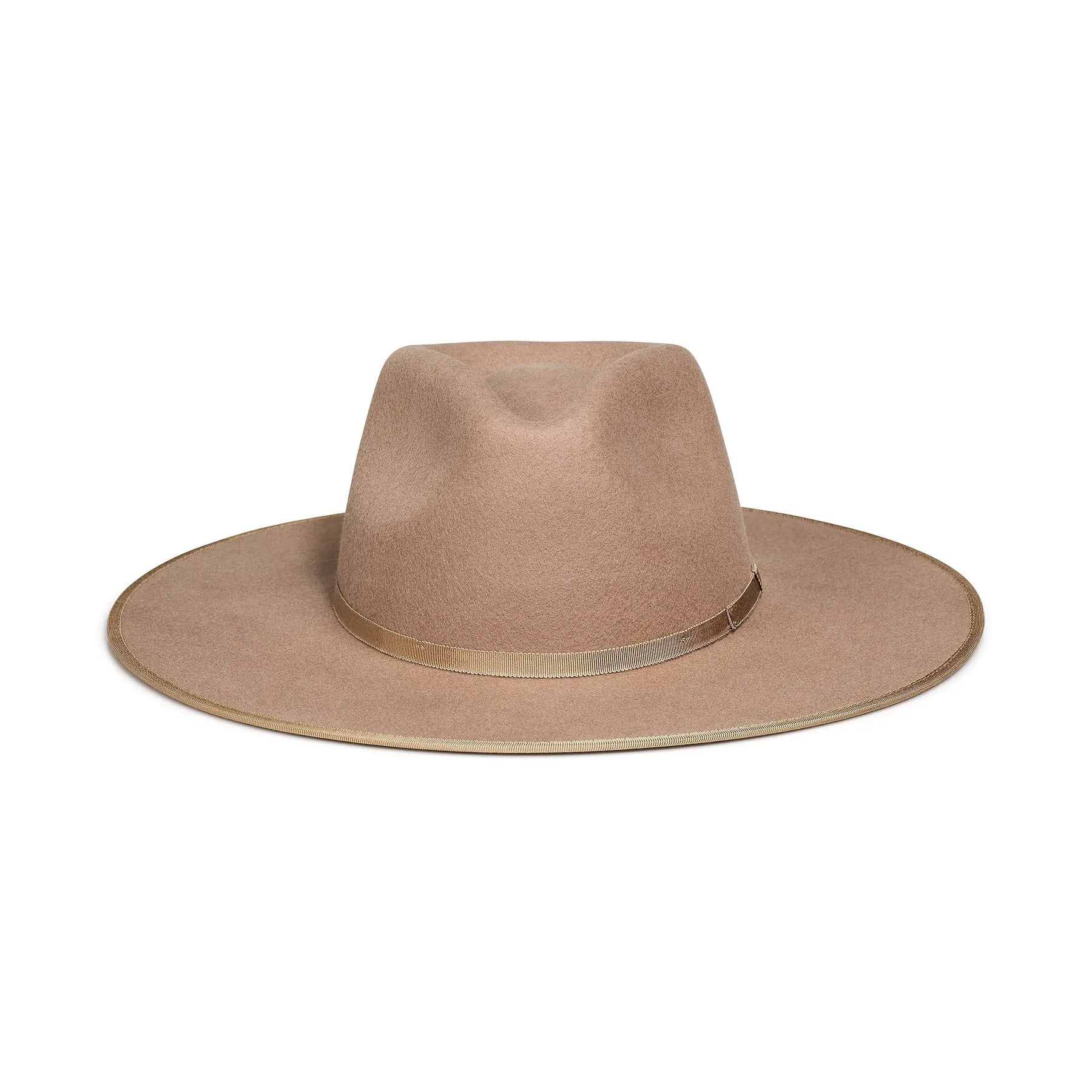 FLAT BRIM HAT - TAN