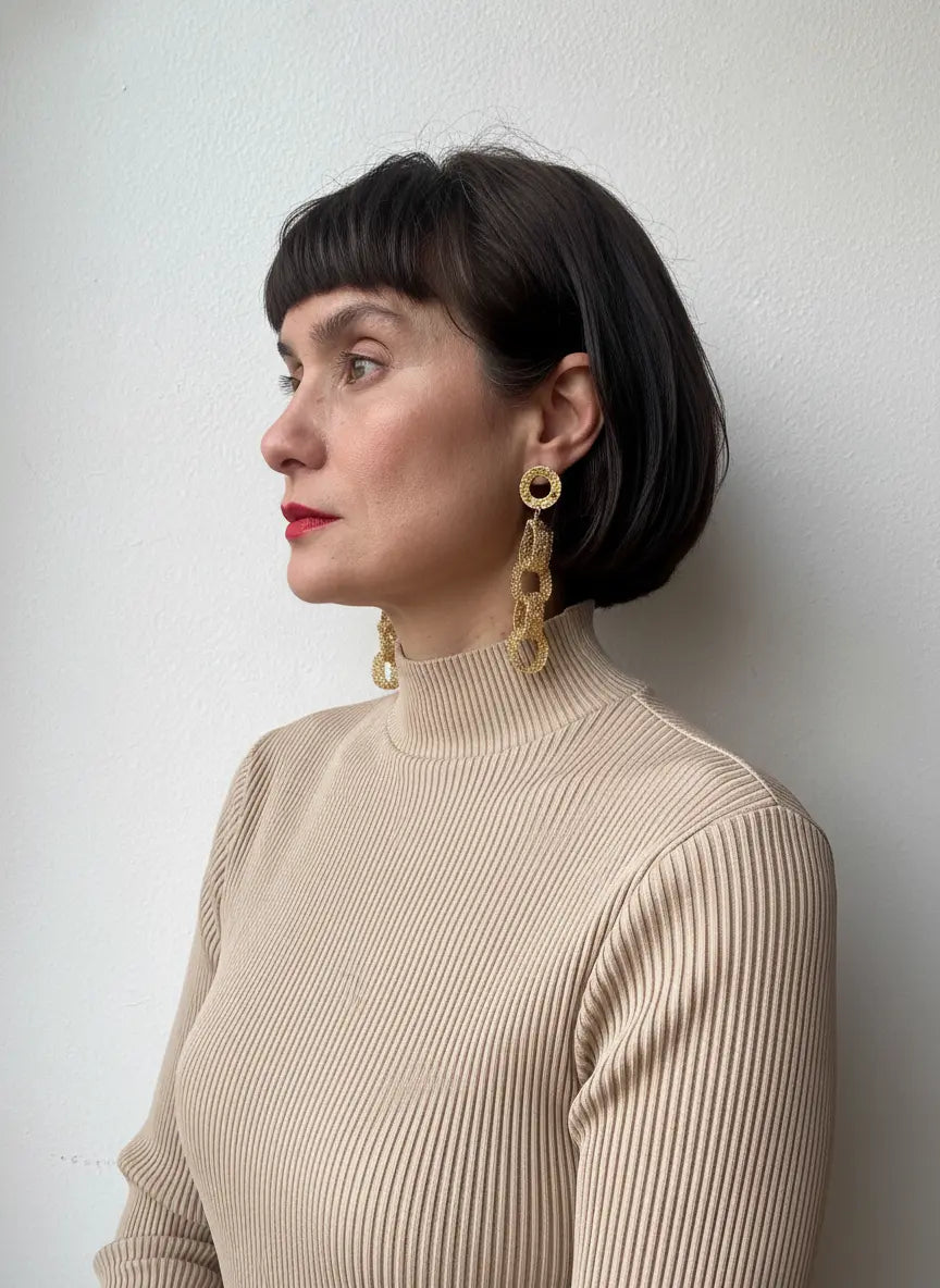 BOLD CHUNKY LINK EARRINGS