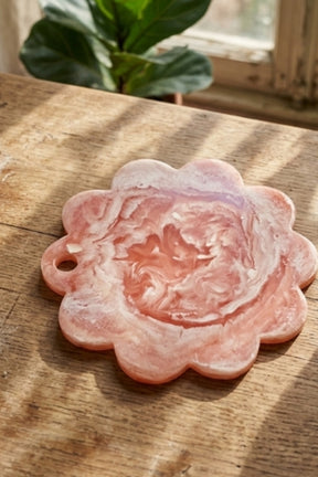 Scallop Resin Cheese Charcuterie Board - 12 Inches