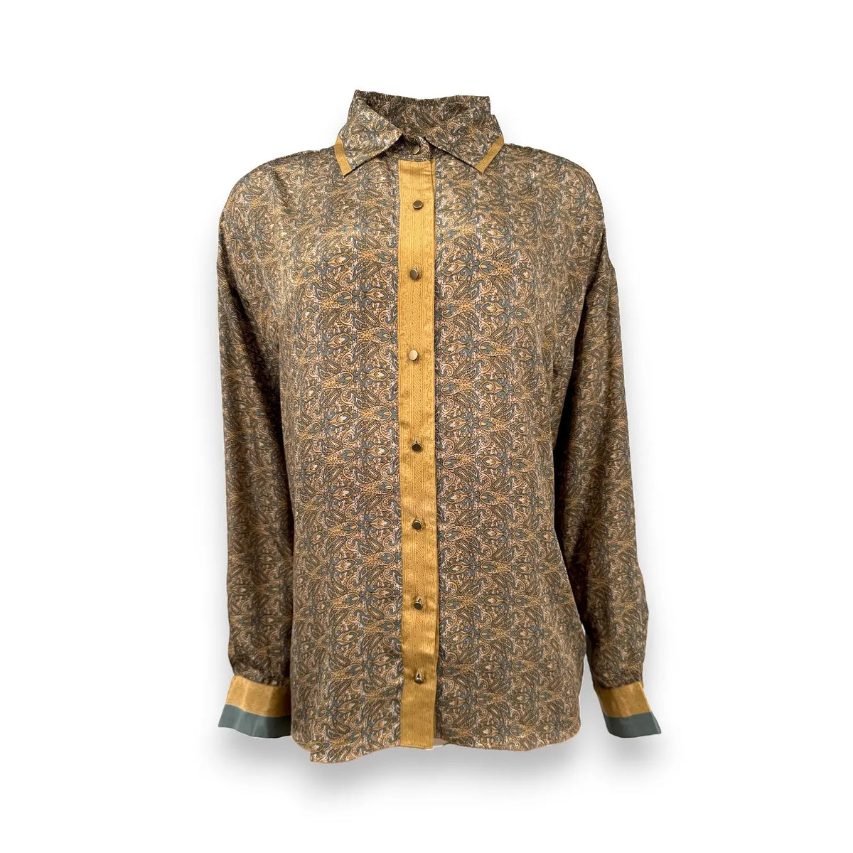 Paisley Motif Long Sleeve Shirt