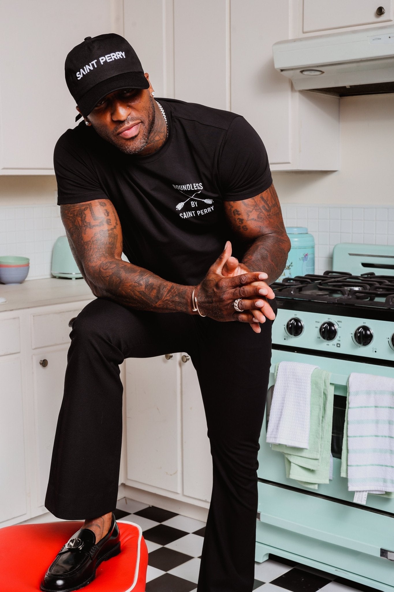 Saint Perry Baseball Black Hat