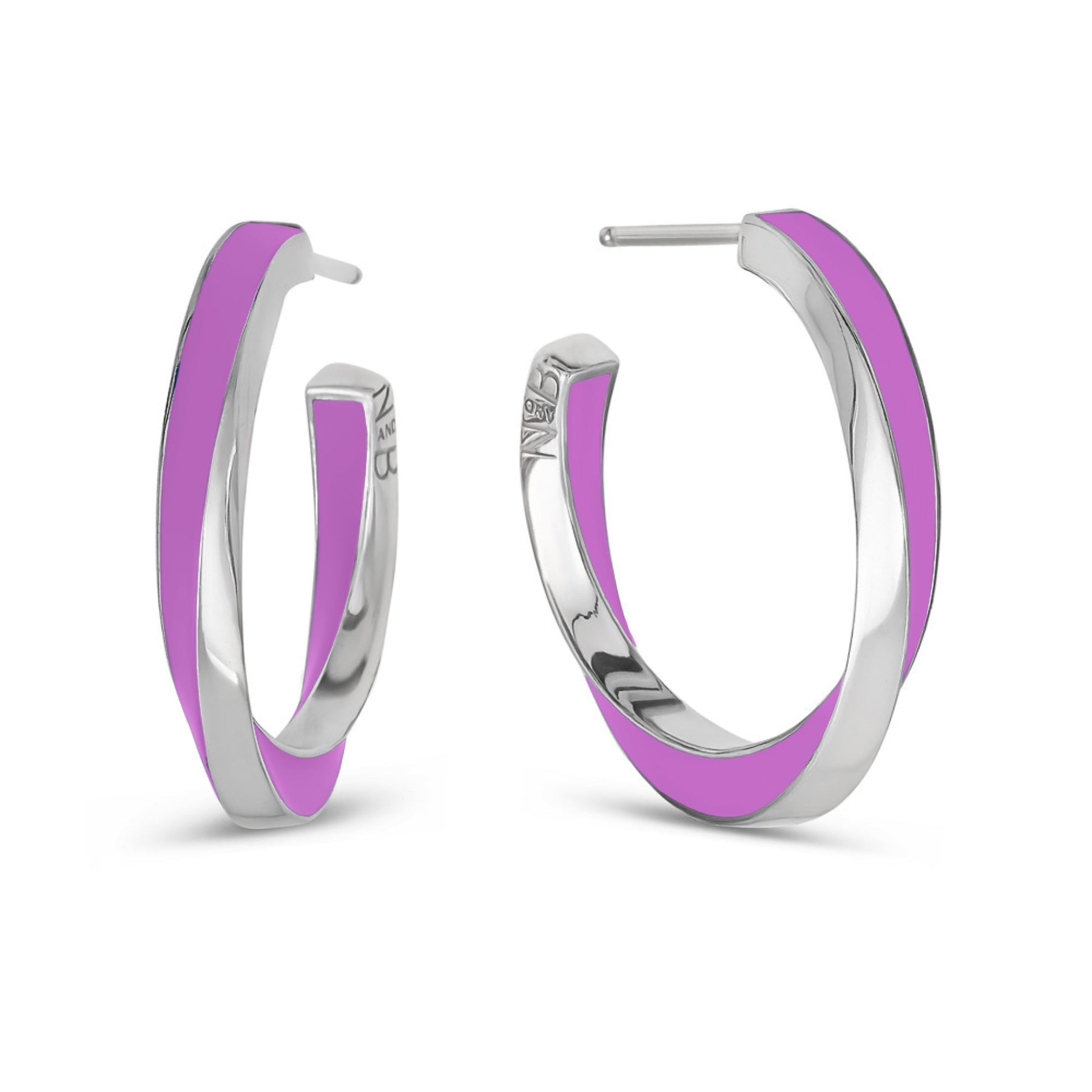 Lilo Color Petite Hoops - Silver
