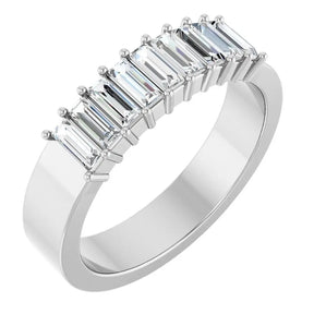 1/2 CT Lab-Grown Baguette Diamond Band in 14K Gold