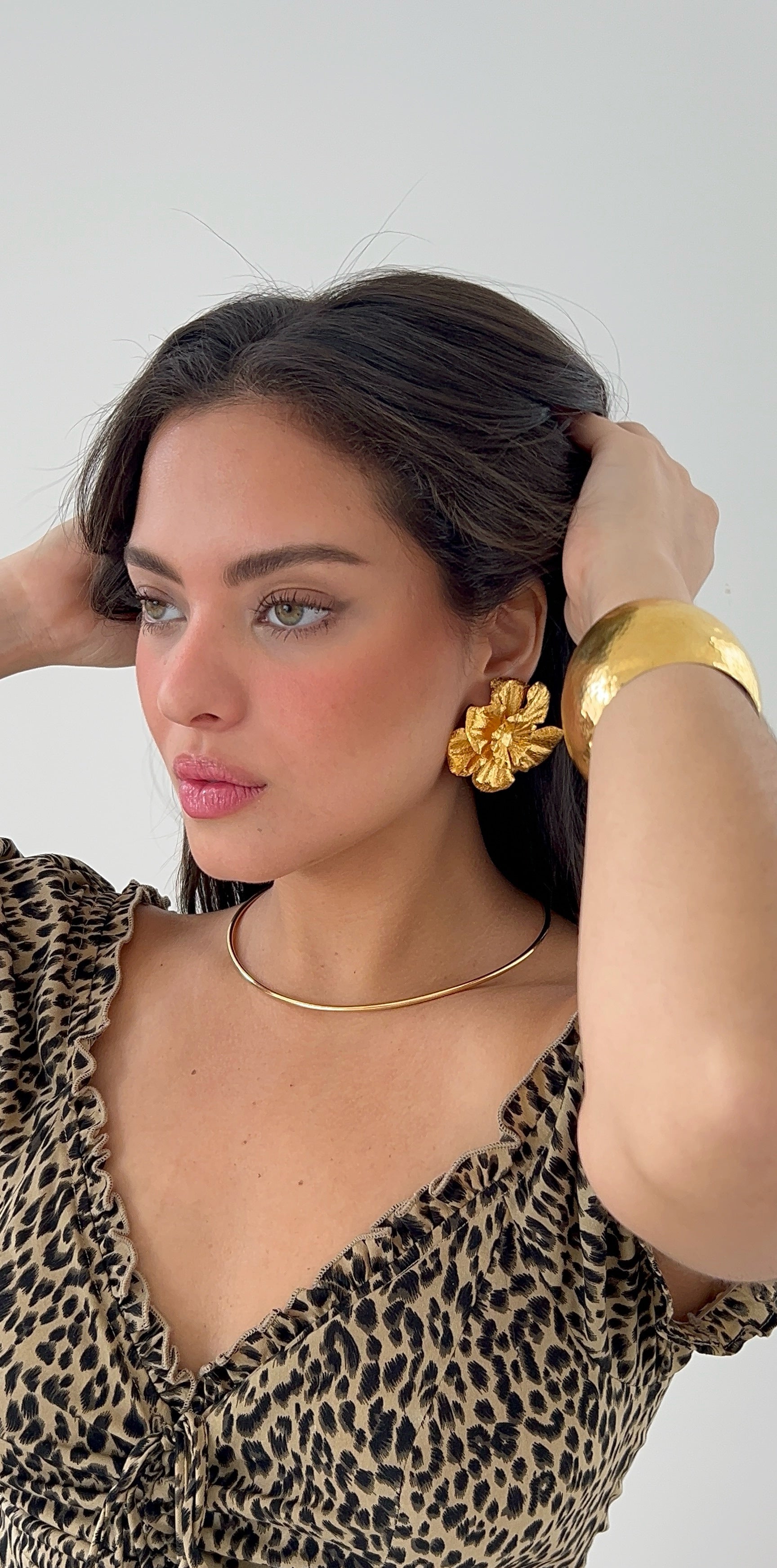 Golden Blossom Earrings,Ellen
