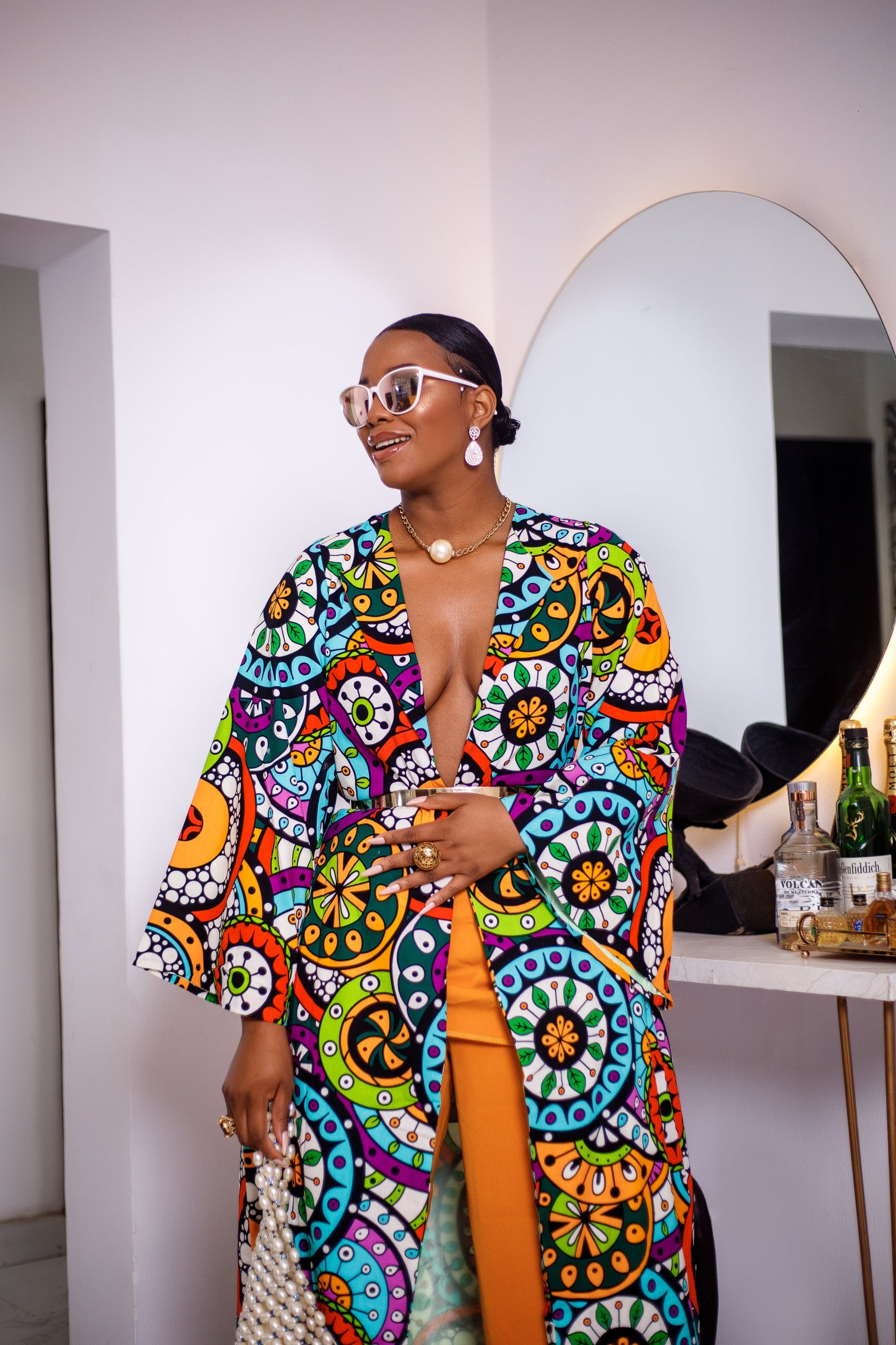 Ugolo African Ankara Print Kimono