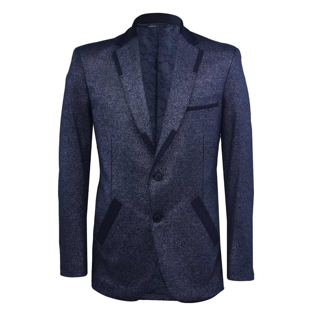 Shiny blazer with matte black details