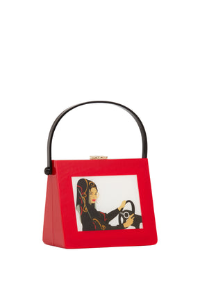 Jamilah Acrylic Top Handle Bag