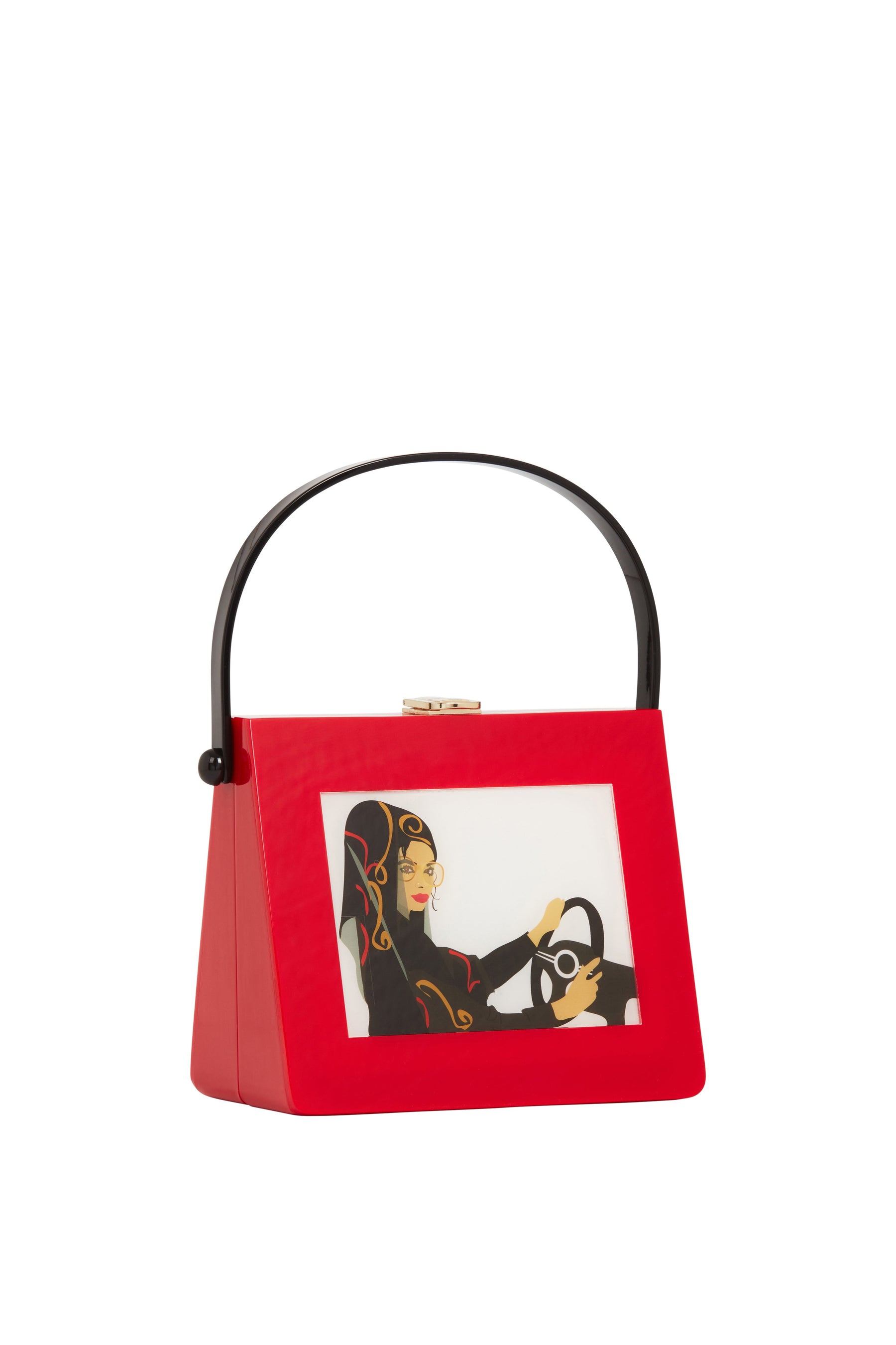 Jamilah Acrylic Top Handle Bag