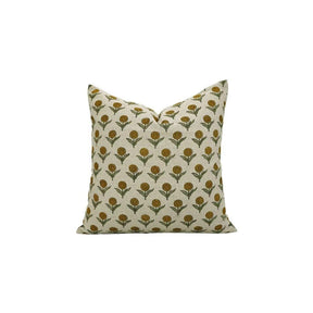 Stylish Block Print Boho Pure Linen Pillow Cover- Ganda Pushp