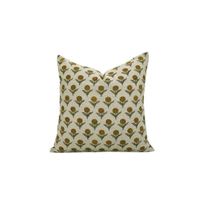 Stylish Block Print Boho Pure Linen Pillow Cover- Ganda Pushp