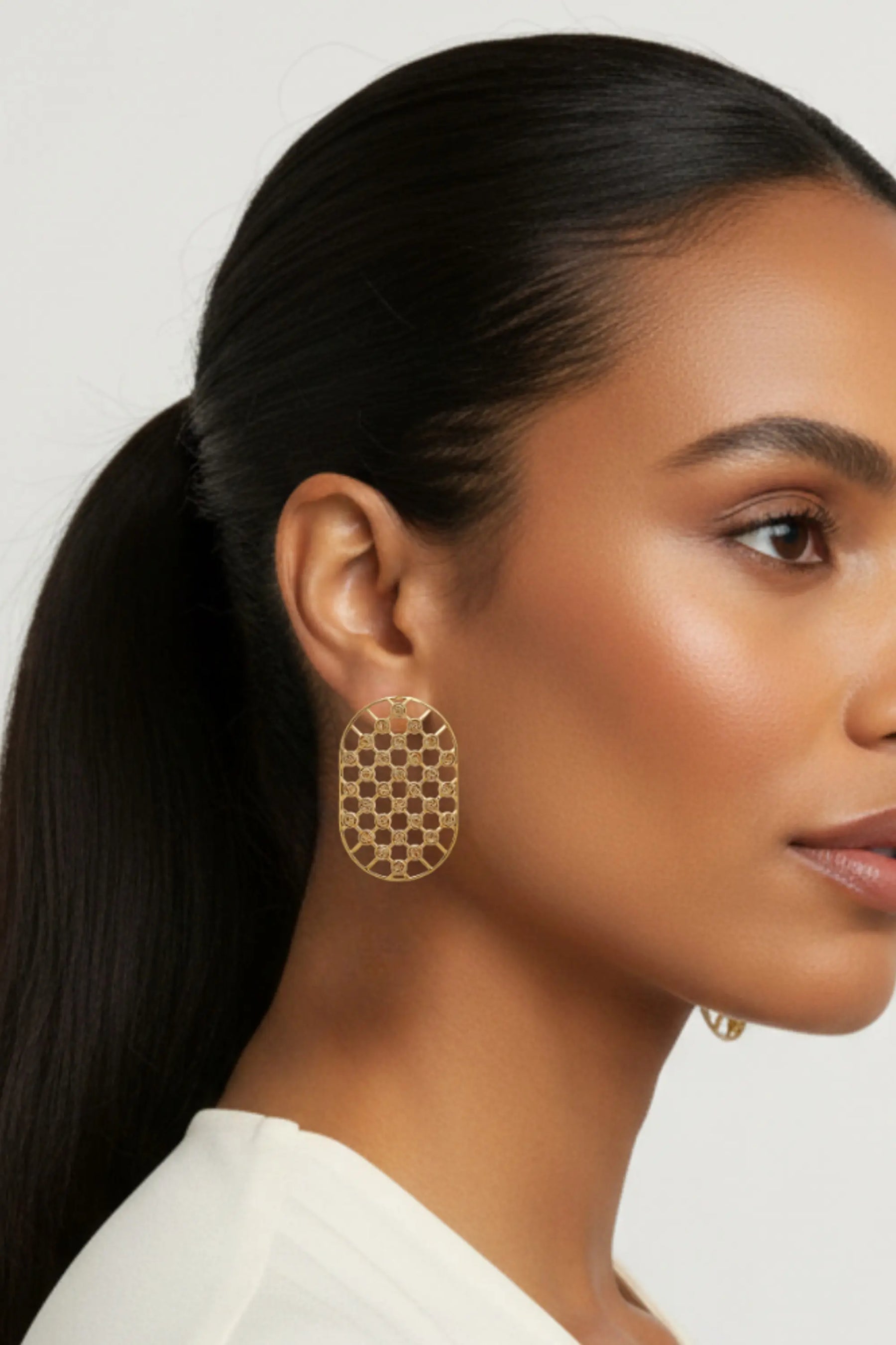 Net Statement Earrings