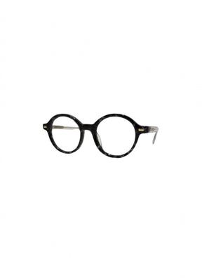 Alexandrite black round 48mm eyeglasses