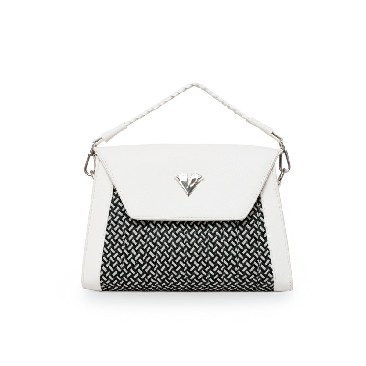 Brown Leather Crossbody Curvo Bag